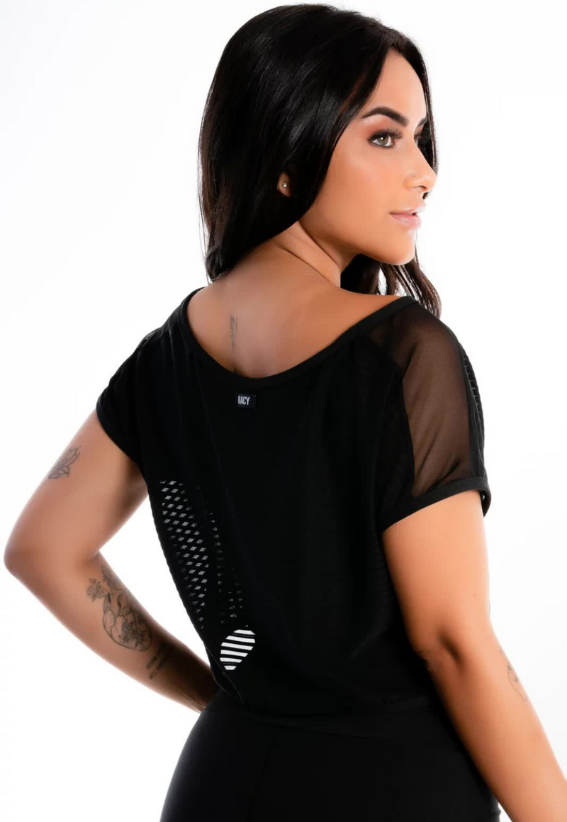 Blusinha Cropped Tomara que Caia Transparente Com Cropped - Foto 2