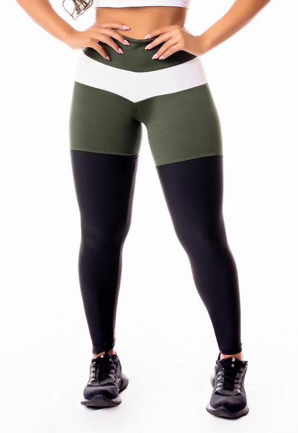Calça Legging Fitness Cintura Alta Levanta Bumbum - Foto 1