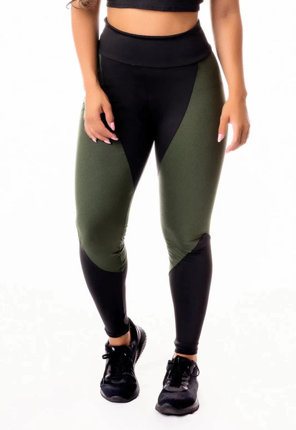 Calça Legging Cintura Alta Fitness Academia Militar - Foto 1