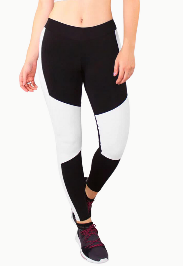 Calça Legging Detalhes e Faixas - Foto 1
