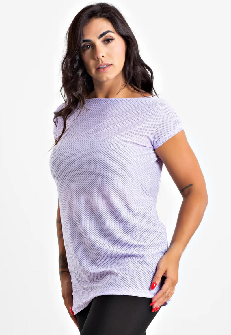 Blusa Fitness Manga Curta - Foto 4