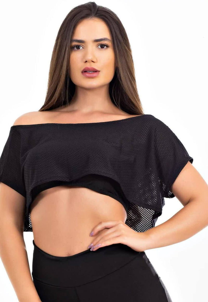 Blusa Feminina Tomara que Caia Cropped - Foto 1