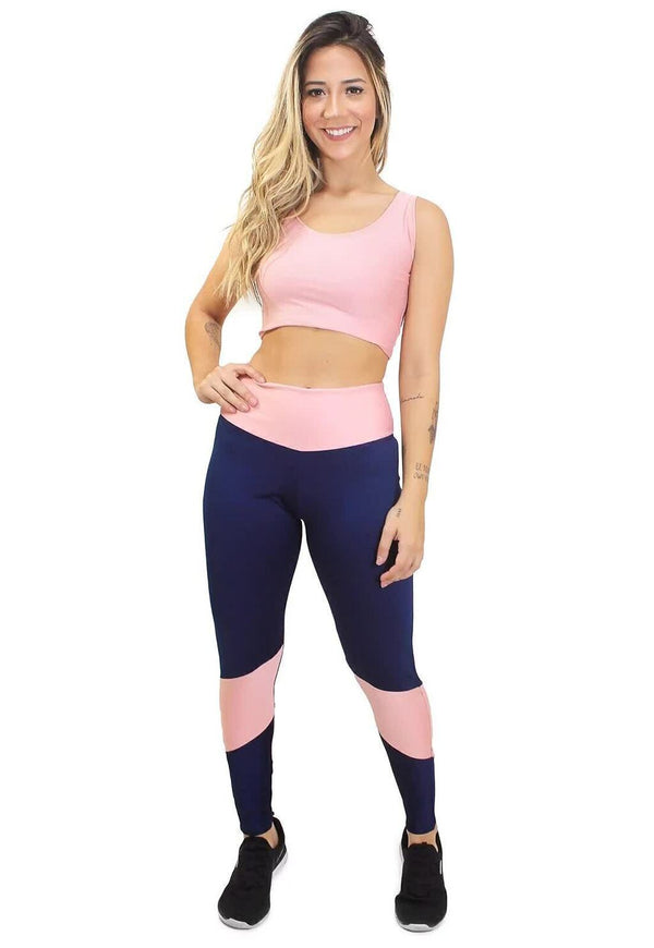 Conjunto Calça Legging e Cropped - Foto 1