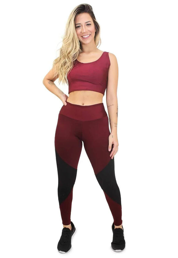 Conjunto Calça Legging e Cropped - Foto 1