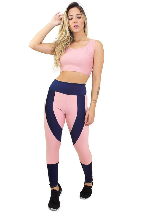 Conjunto Calça Legging e Cropped - Foto 1