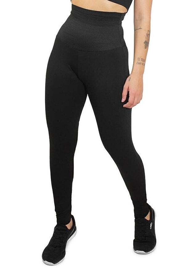 Calça Fit4Life Legging Lisa com Cinta Modeladora Embutida - Foto 1