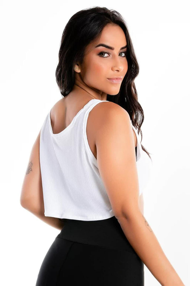Blusinha Cropped Transparente Tomara que Caia - Foto 2