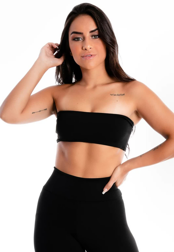 Cropped Tomara que Caia Liso - Foto 1