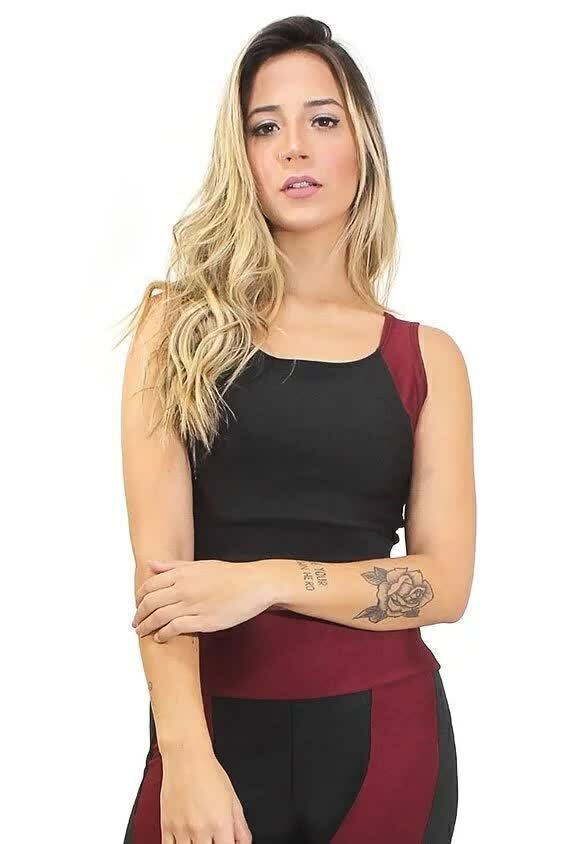 Cropped Alcinha Max Definition Fitness - Foto 1