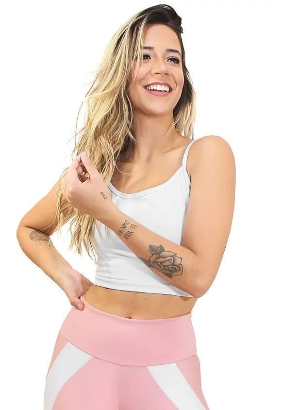 Cropped Fitness Alcinha Basic - Foto 3
