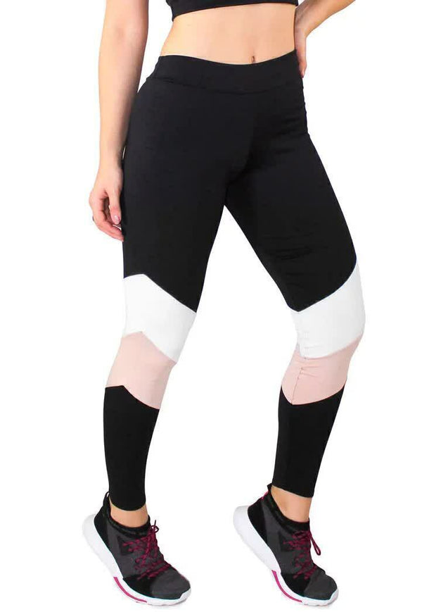 Calça Legging Fitness Detalhe Chocolate e - Foto 1