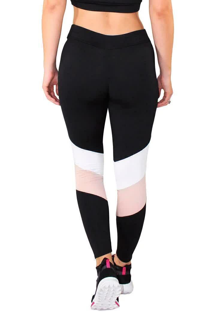 Calça Legging Fitness Detalhe Chocolate e - Foto 5