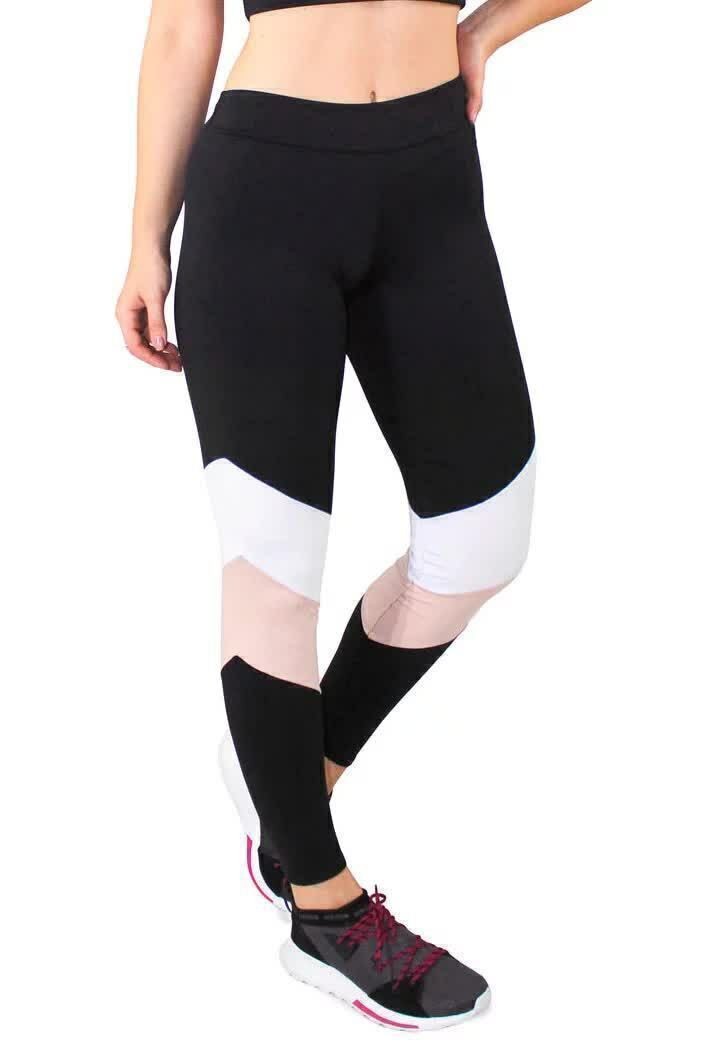Calça Legging Fitness Detalhe Chocolate e - Foto 2