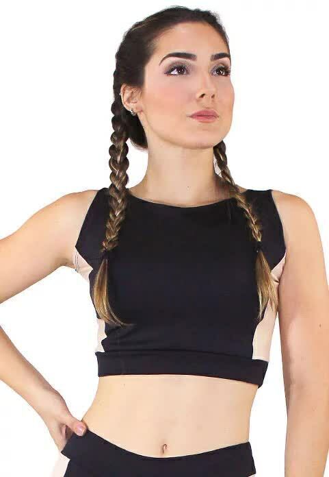 Top Fitness Detalhe Lateral Cropped - Foto 3