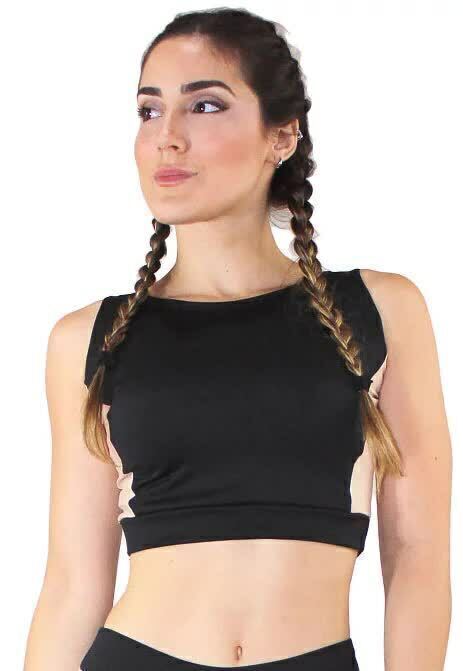 Top Fitness Detalhe Lateral Cropped - Foto 4