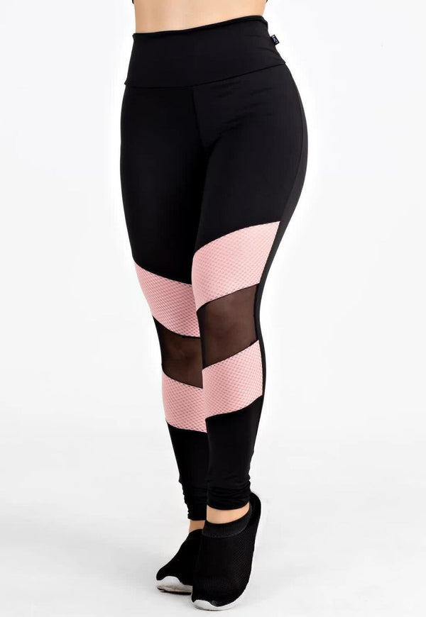 Calça Detalhe Transparente Legging Fitness - Foto 1