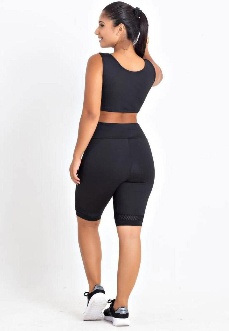 Bermuda e Cropped Conjunto Fitness Feminino - Foto 7