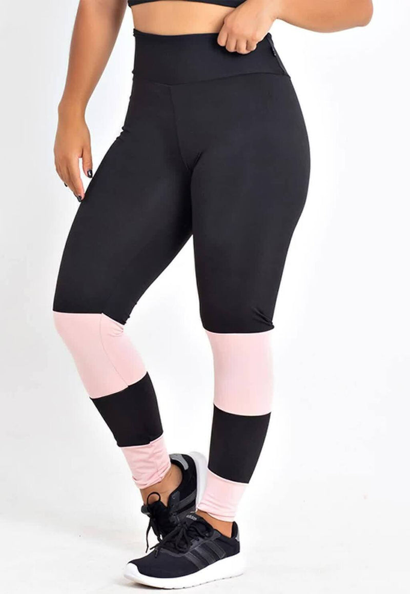 Calça Legging Fitness Preta Detalhe - Foto 2