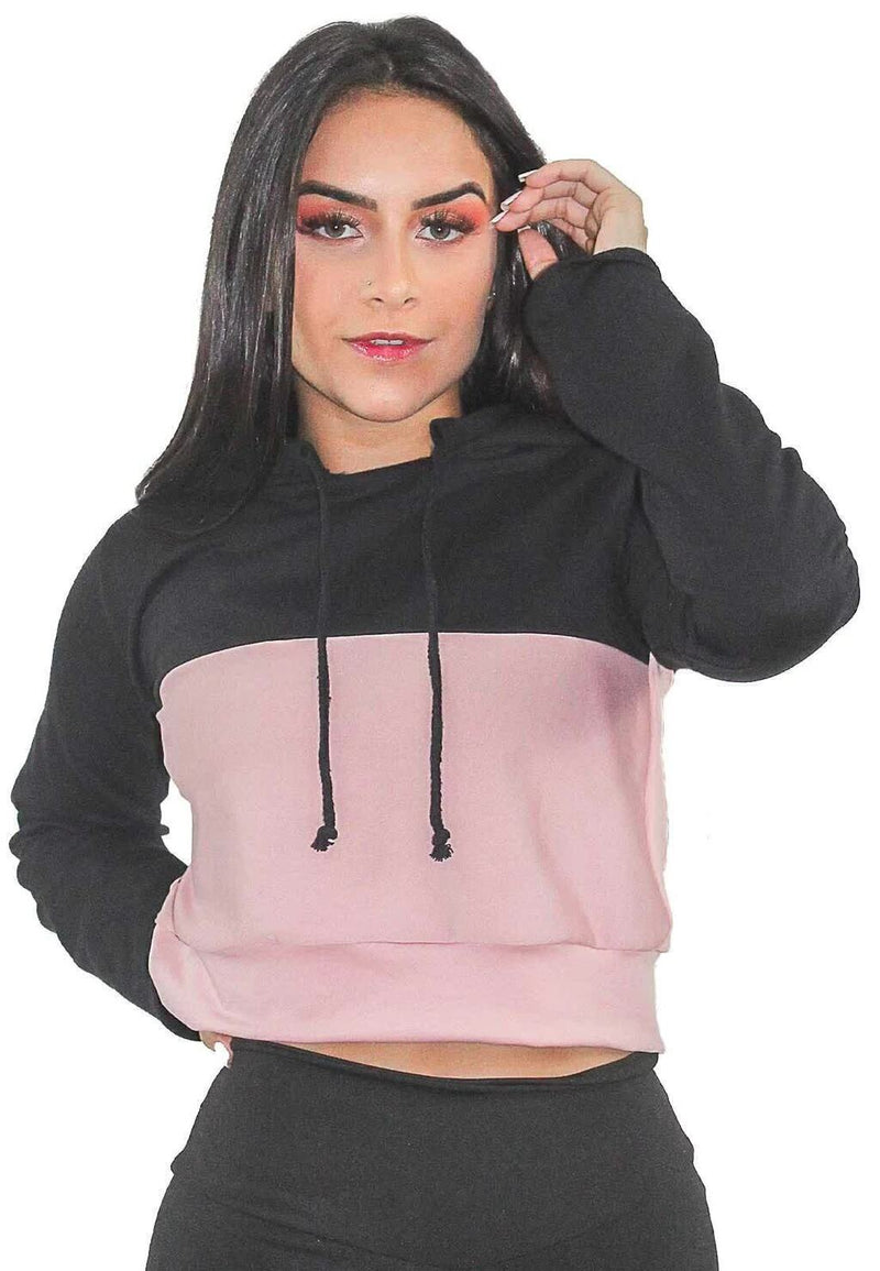 Casaco Suplex Feminino Moletom Com Capuz - Foto 1