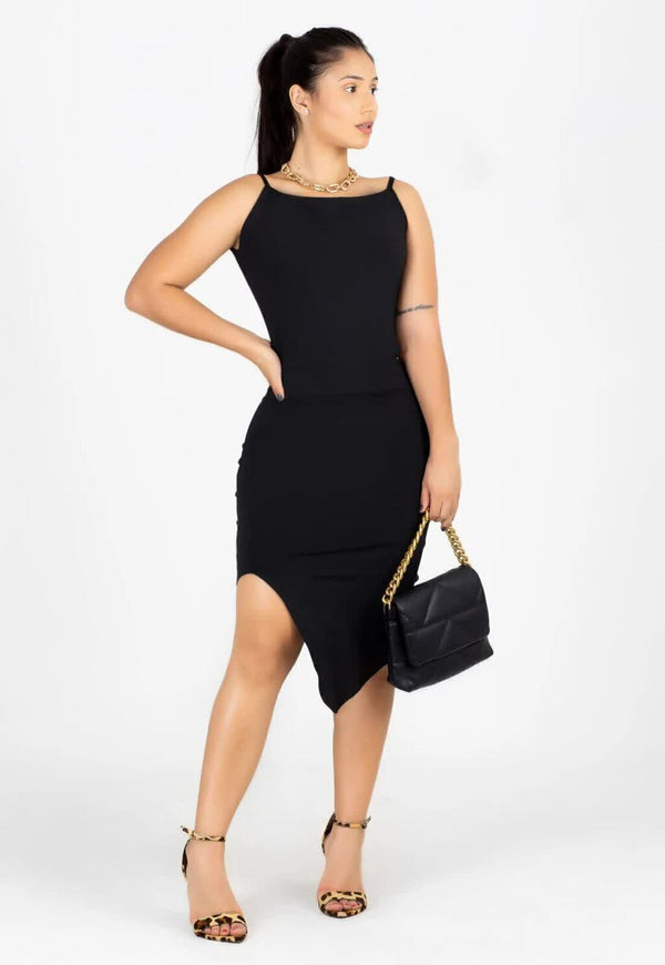 Vestido Alcinha Detalhe Cintura Feminino - Foto 1