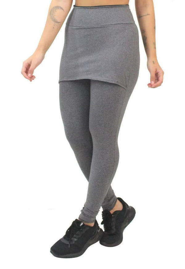 Calça Saia Mescla Legging Fitness - Foto 1