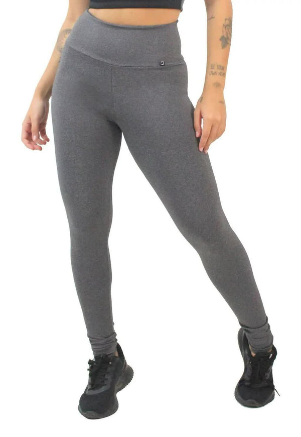 Calça Mescla Lisa Legging Fitness - Foto 1