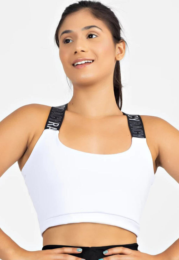Cropped Alça de Elástico Cruzado nas Costas - Foto 1