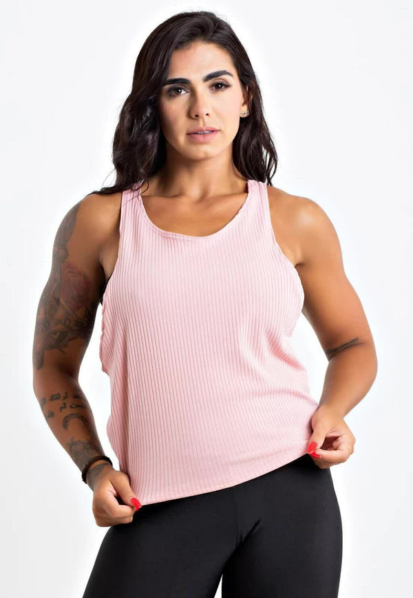 Regata Nadadora com Top Faixa Fitness Feminina - Foto 1