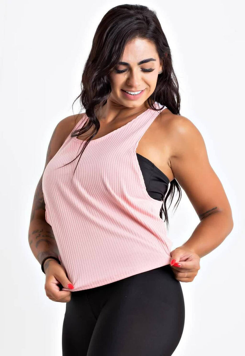 Regata Nadadora com Top Faixa Fitness Feminina - Foto 3