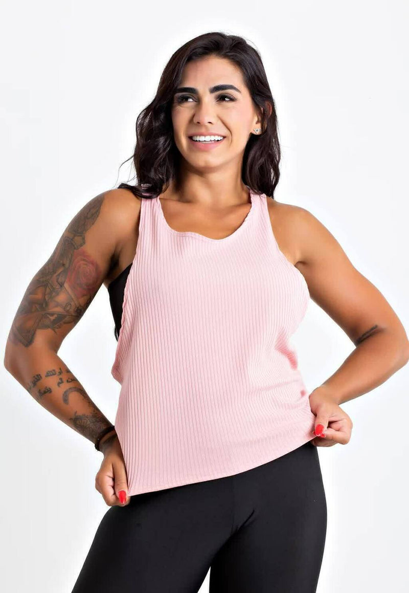 Regata Nadadora com Top Faixa Fitness Feminina - Foto 2