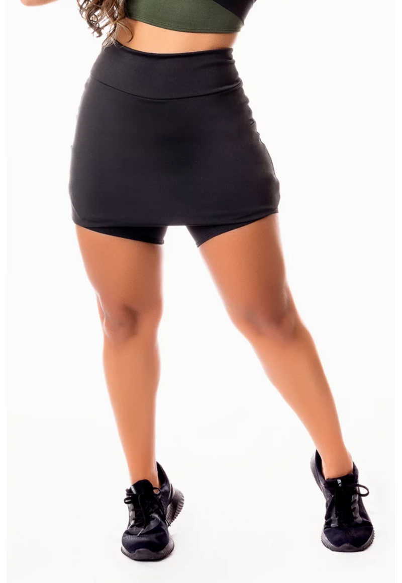 Short Saia Fitness Academia Cintura Alta - Foto 2