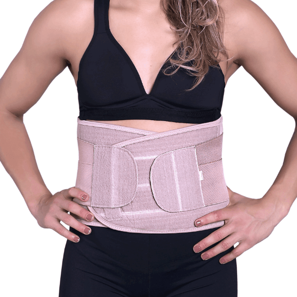 Faixa Abdominal Unissex de Alta Compressão com Regulagem Total