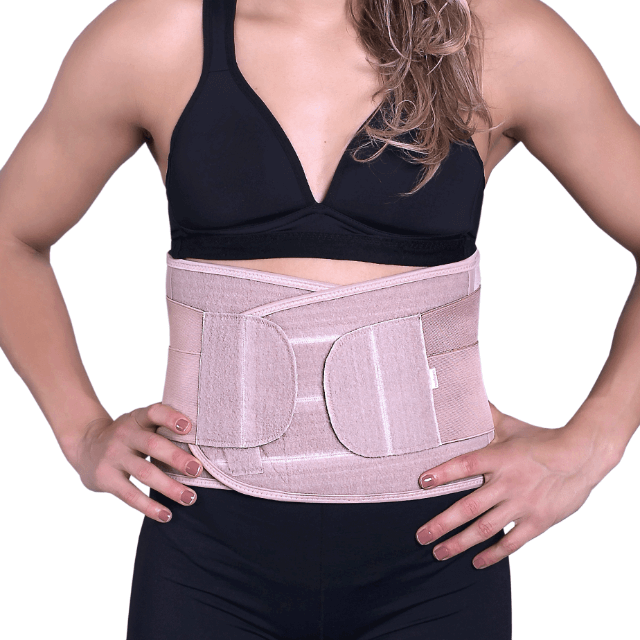 Faixa Abdominal Unissex de Alta Compressão com Regulagem Total
