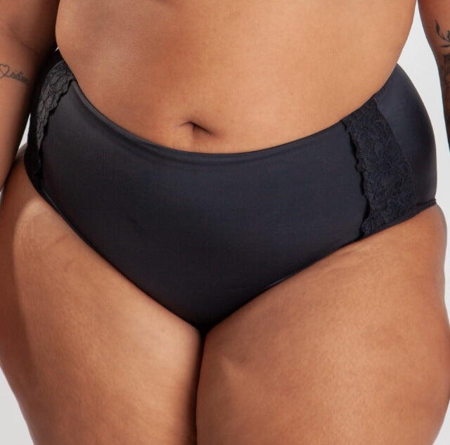 Calça Pós Parto Frente Dupla com Detalhe em Renda - Foto 2