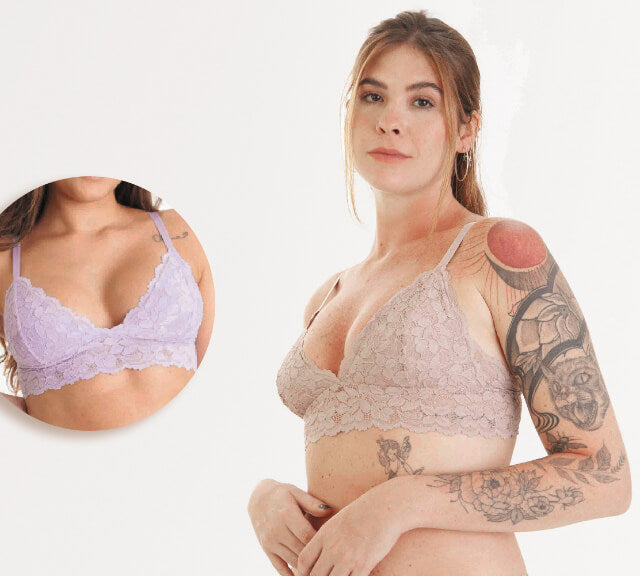 Bralette Longline de Renda com Bojo Duplo - Foto 2