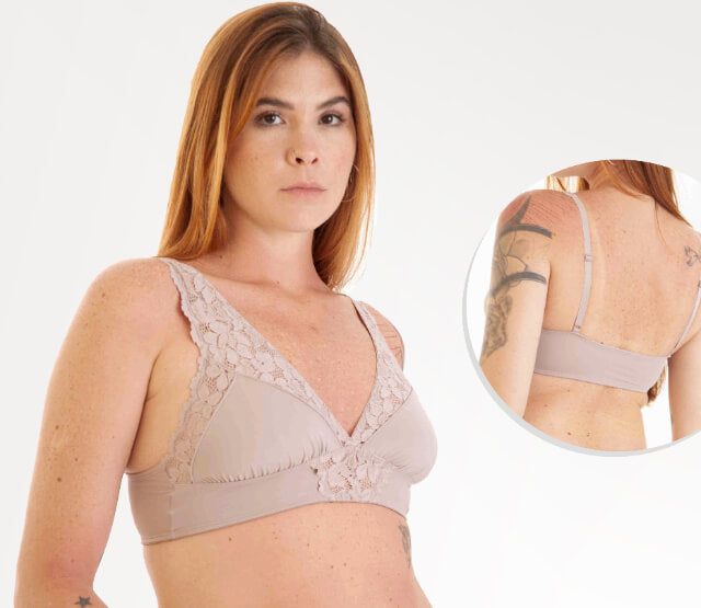 Bralette de Microfibra com Renda sem Bojo - Foto 2