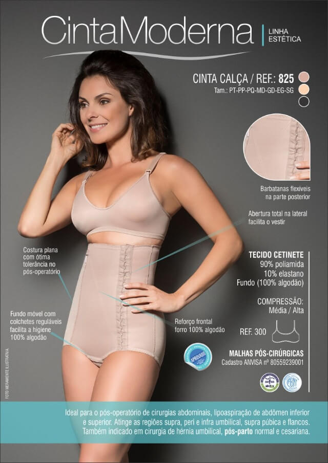 Cinta Pós-Parto Alta com Abertura Lateral - Foto 2