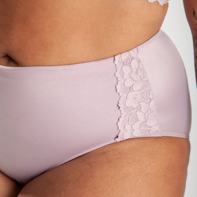 Calça Pós Parto Frente Dupla com Detalhe em Renda - Foto 3