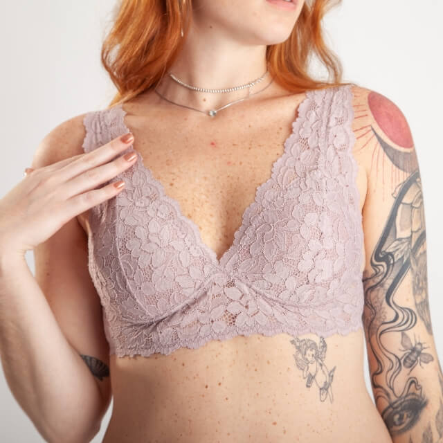Bralette de Renda com Bojo Triângulo - Foto 3